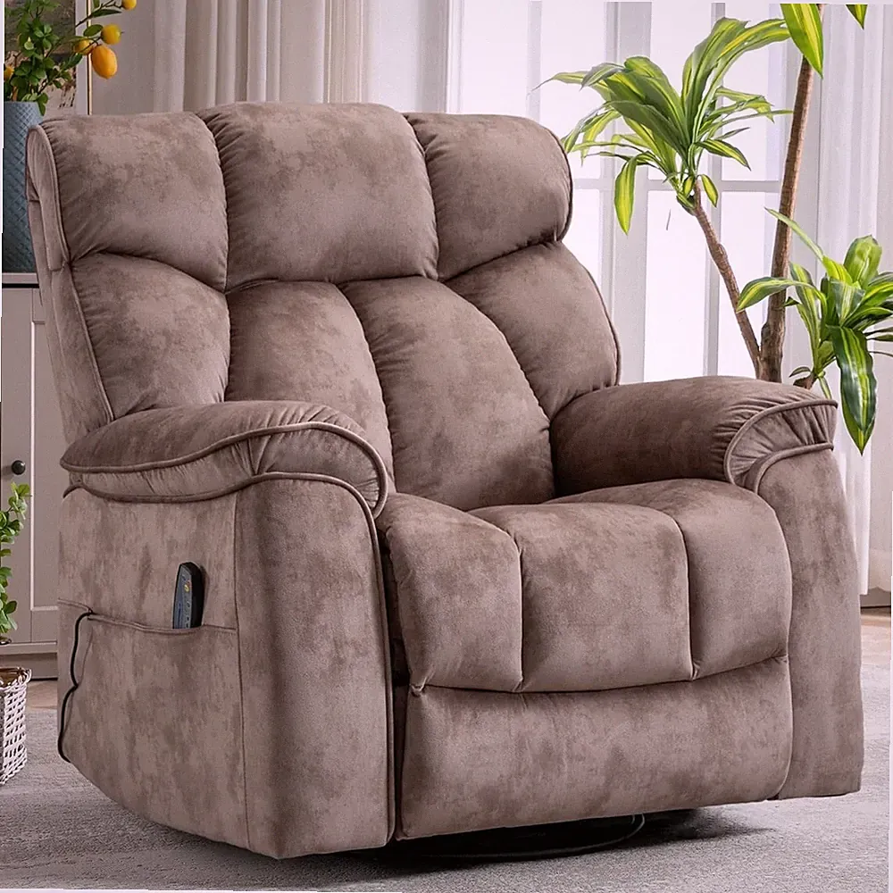 CANMOV Oversized Swivel Massage Recliner Chair