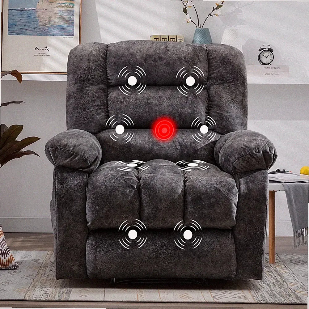 CANMOV Overstuffed Massage Recliner Chair with Heat and Vibration